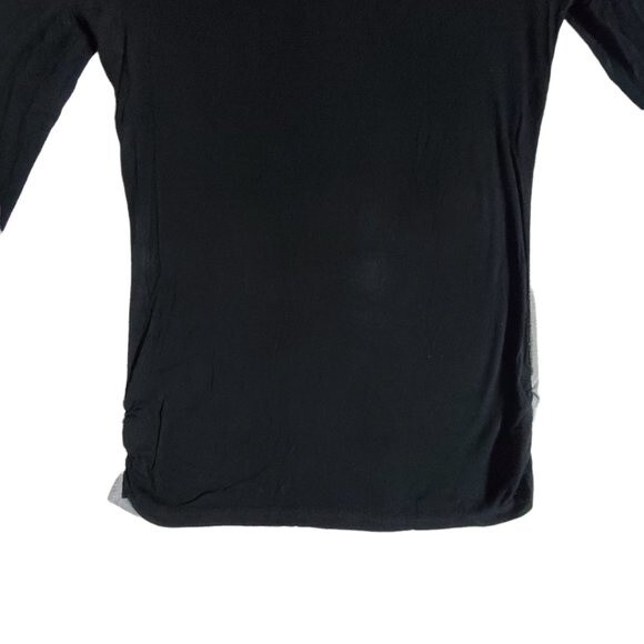 Patty black gray long sleeve top sz M - Picture 6 of 12